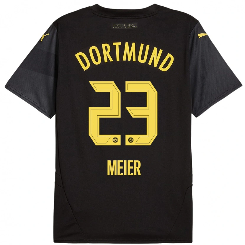 Danxen Kid Maximilian Meier #23 Black Yellow Away Jersey 2024/25 T-Shirt