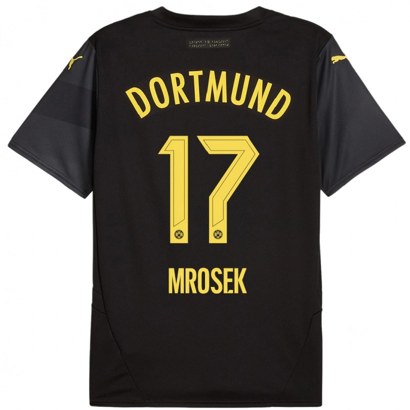 Danxen Kid Noah Mrosek #17 Black Yellow Away Jersey 2024/25 T-Shirt