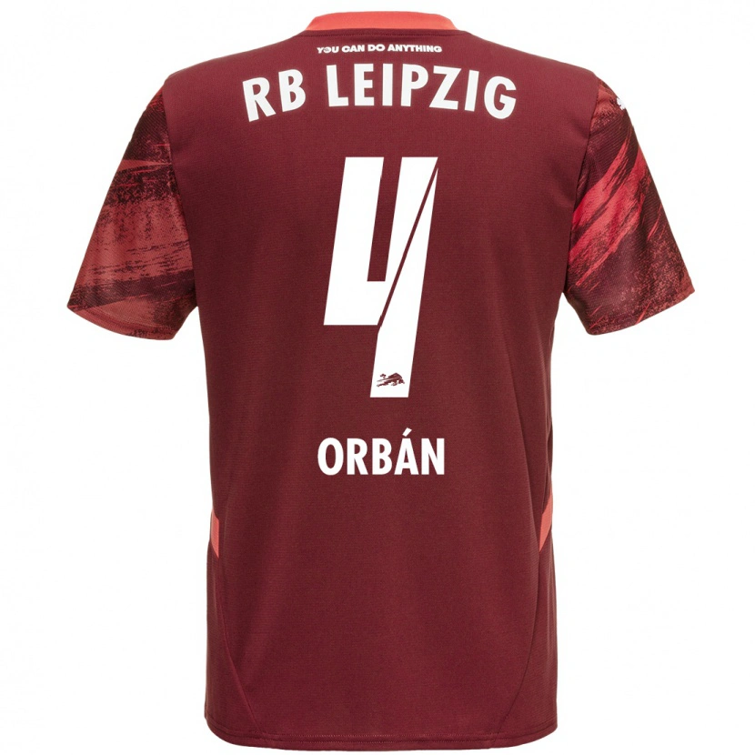 Danxen Kid Willi Orbán #4 Burgundy Away Jersey 2024/25 T-Shirt