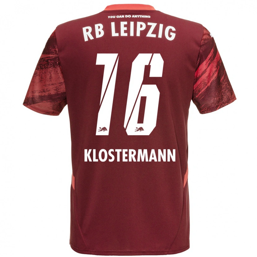 Danxen Kid Lukas Klostermann #16 Burgundy Away Jersey 2024/25 T-Shirt