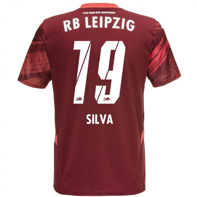 Danxen Kid André Silva #19 Burgundy Away Jersey 2024/25 T-Shirt