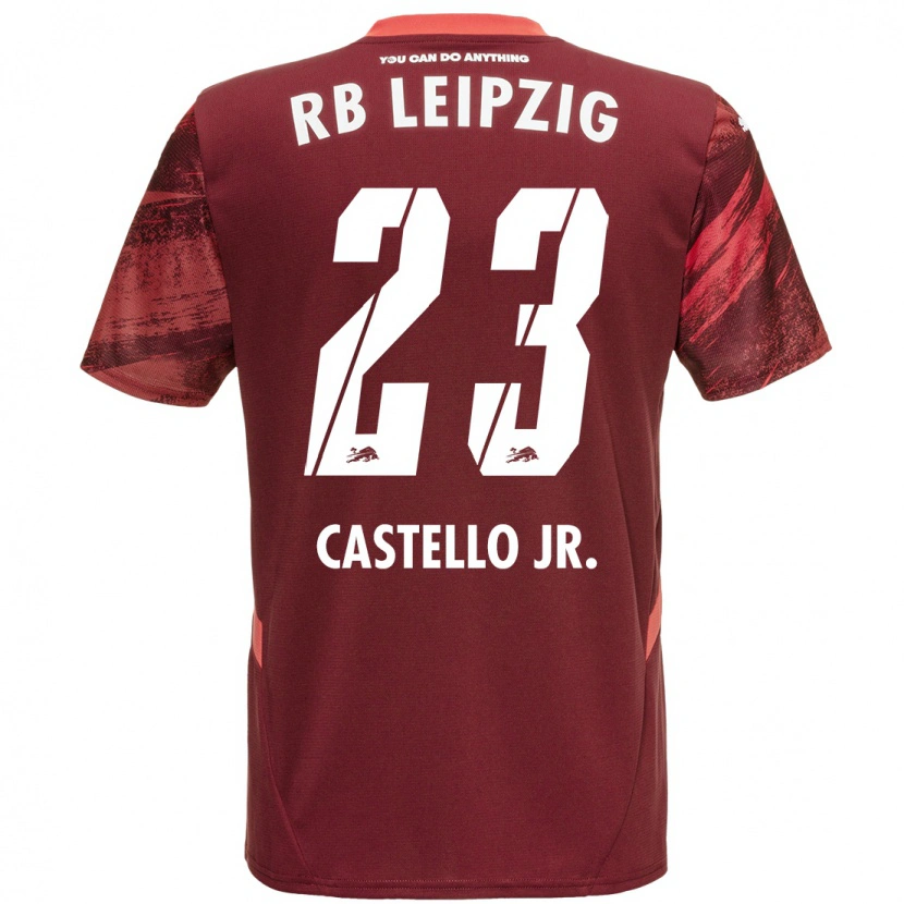 Danxen Kid Castello Lukeba #23 Burgundy Away Jersey 2024/25 T-Shirt