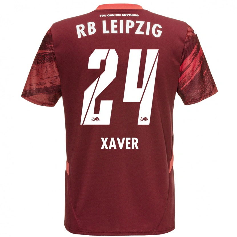 Danxen Kid Xaver Schlager #24 Burgundy Away Jersey 2024/25 T-Shirt