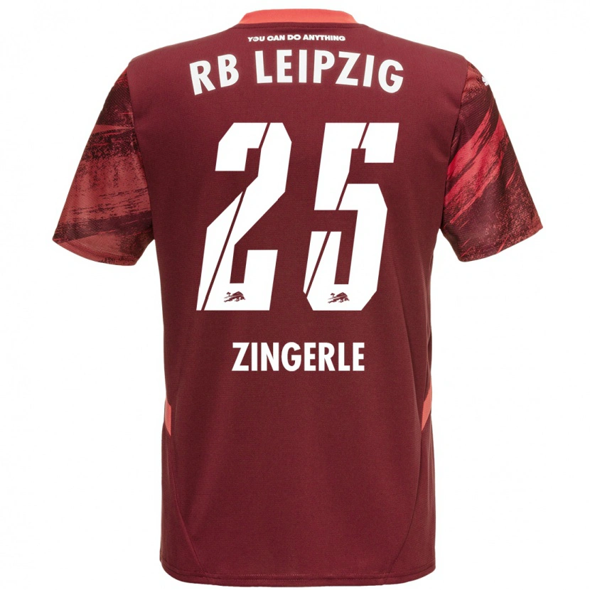 Danxen Kid Leopold Zingerle #25 Burgundy Away Jersey 2024/25 T-Shirt