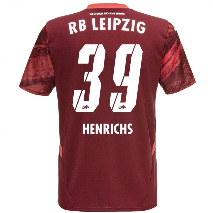 Danxen Kid Benjamin Henrichs #39 Burgundy Away Jersey 2024/25 T-Shirt