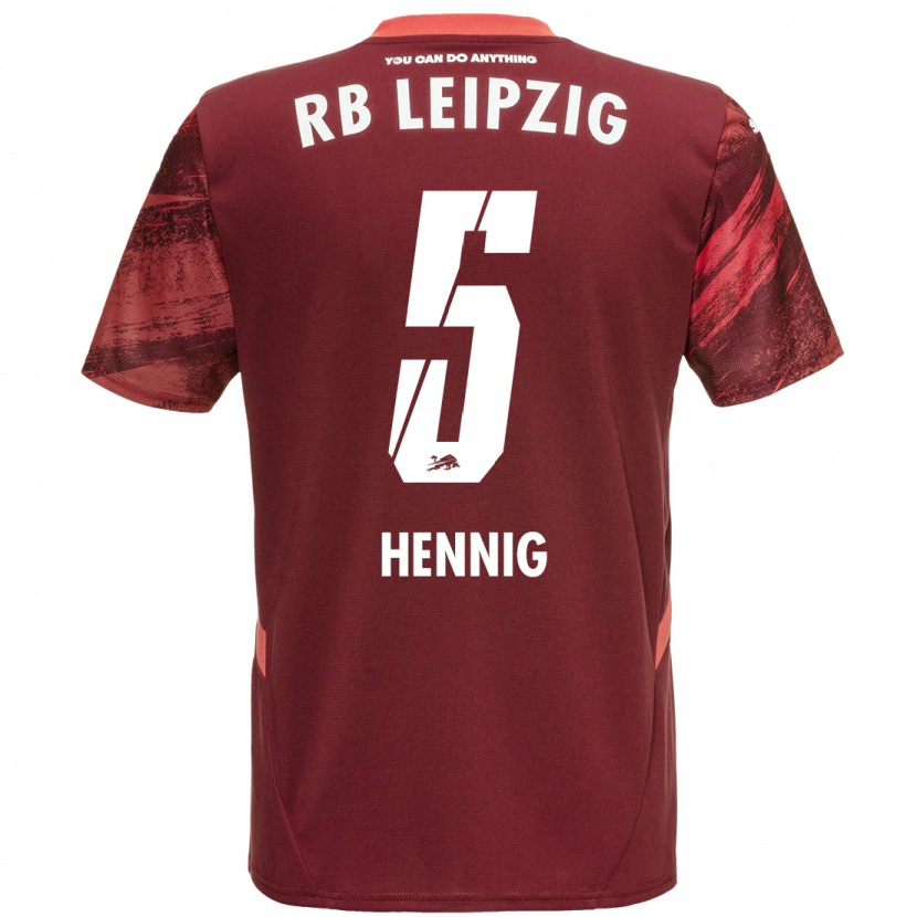 Danxen Kid Lenny Hennig #5 Burgundy Away Jersey 2024/25 T-Shirt