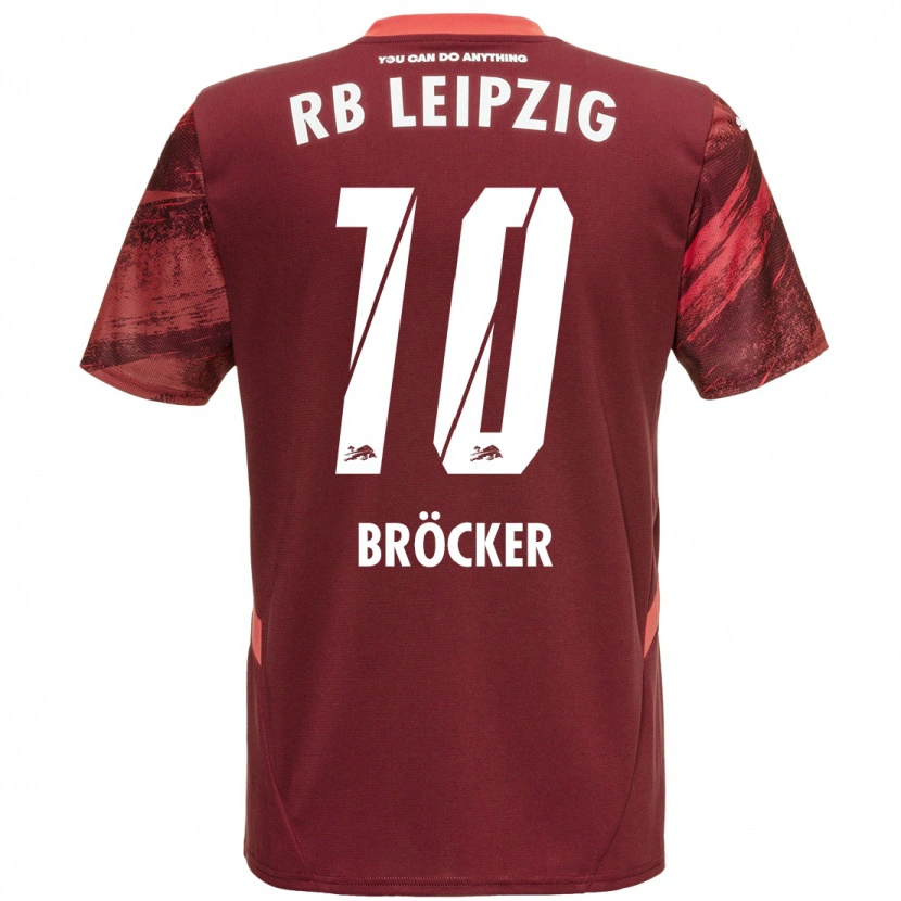 Danxen Kid Mads Bröcker #10 Burgundy Away Jersey 2024/25 T-Shirt