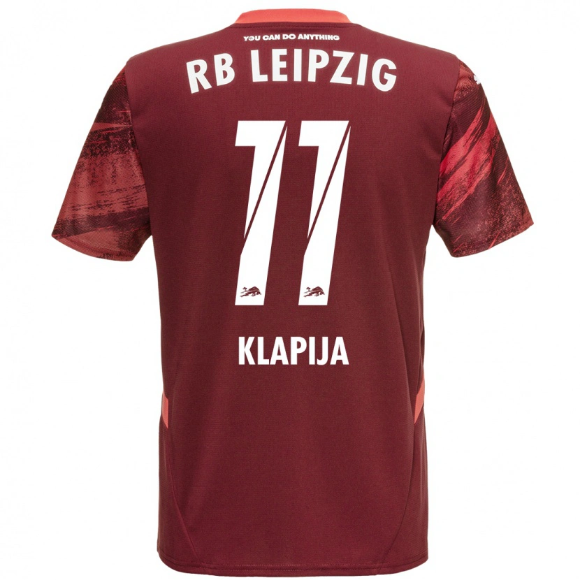 Danxen Kid Din Klapija #11 Burgundy Away Jersey 2024/25 T-Shirt