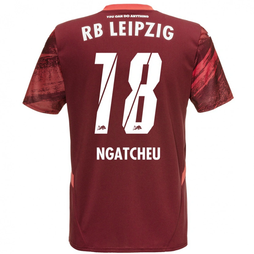 Danxen Kid Yohan Ngatcheu #18 Burgundy Away Jersey 2024/25 T-Shirt