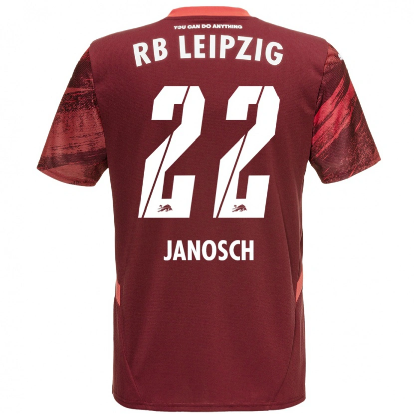 Danxen Kid Luca Janosch #22 Burgundy Away Jersey 2024/25 T-Shirt