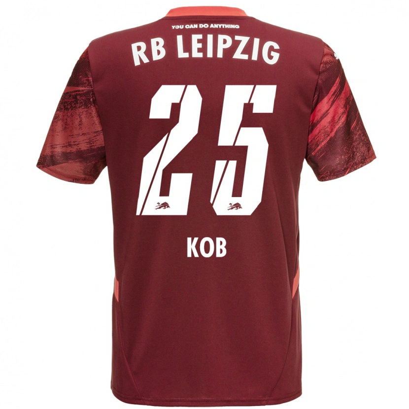 Danxen Kid Leon Koß #25 Burgundy Away Jersey 2024/25 T-Shirt