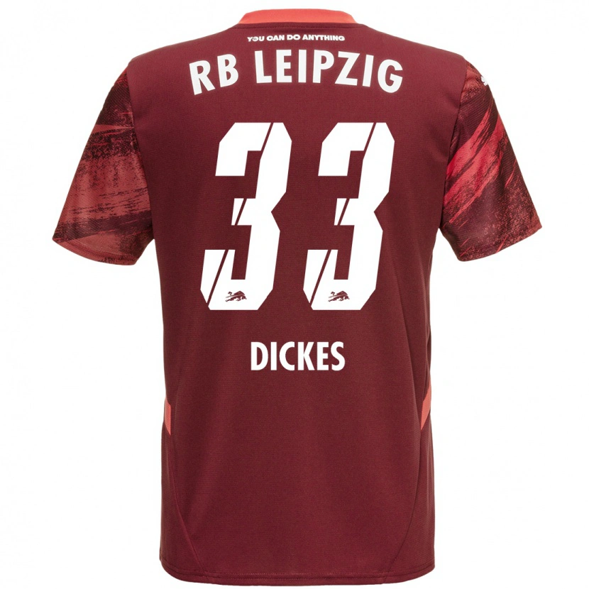 Danxen Kid Fernando Dickes #33 Burgundy Away Jersey 2024/25 T-Shirt