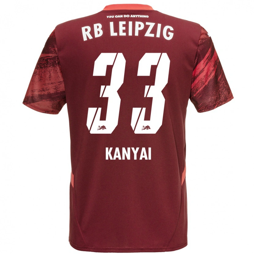 Danxen Kid Janos Kanyai #33 Burgundy Away Jersey 2024/25 T-Shirt