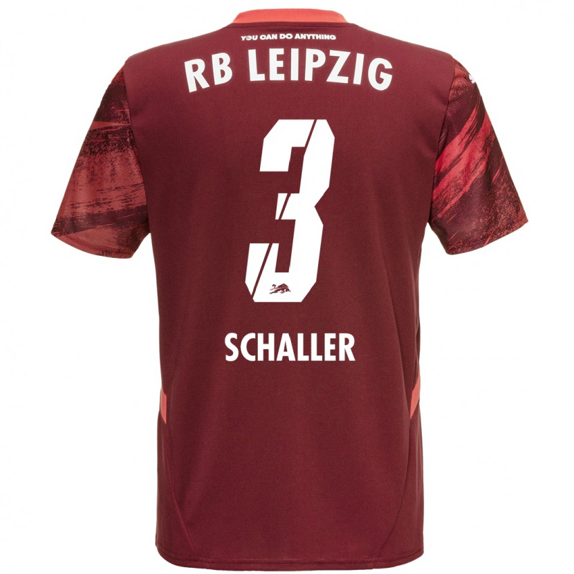 Danxen Kid Josefine Schaller #3 Burgundy Away Jersey 2024/25 T-Shirt