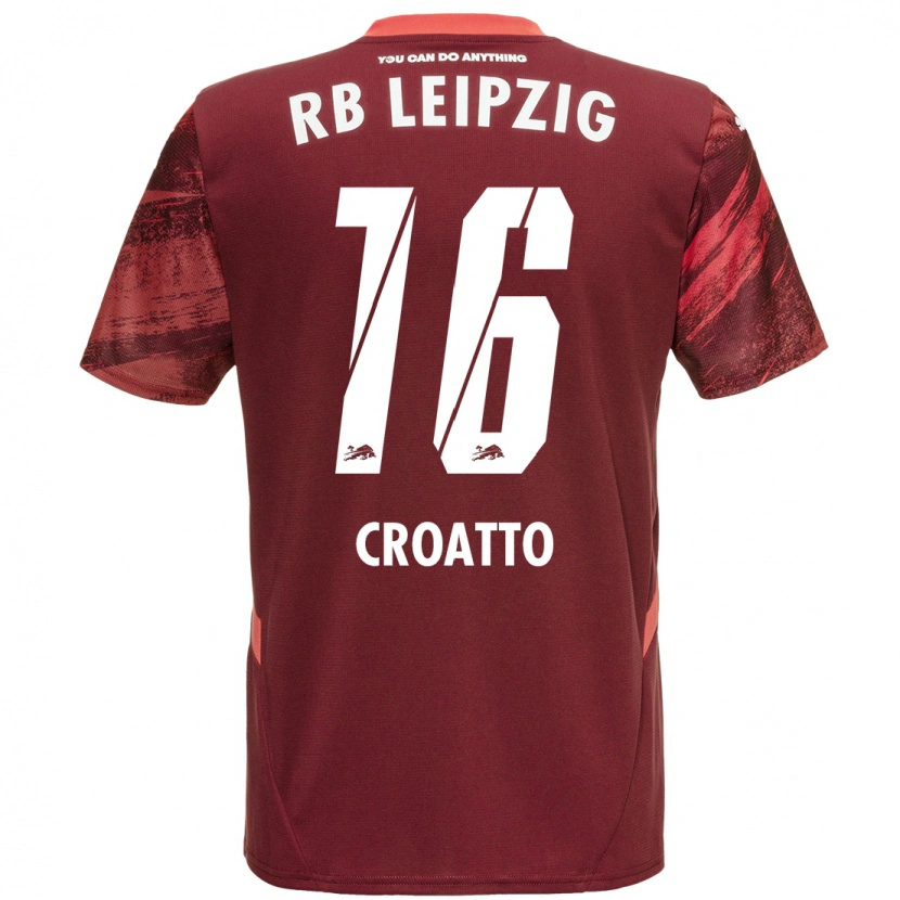 Danxen Kid Michela Croatto #16 Burgundy Away Jersey 2024/25 T-Shirt