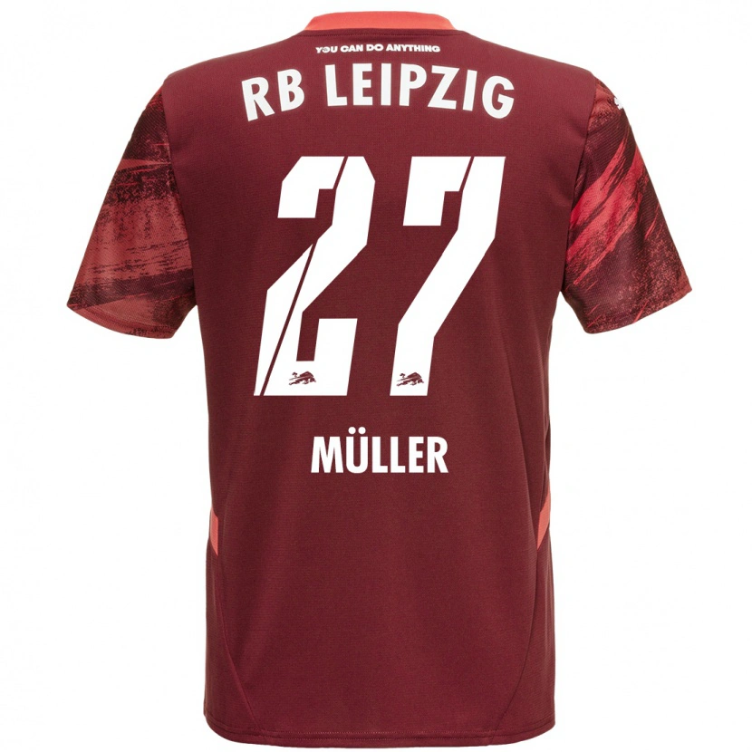 Danxen Kid Marlene Müller #27 Burgundy Away Jersey 2024/25 T-Shirt