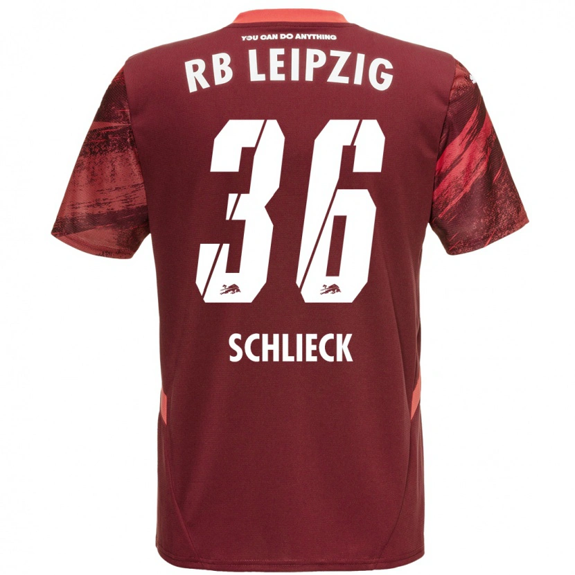 Danxen Kid Timo Schlieck #36 Burgundy Away Jersey 2024/25 T-Shirt