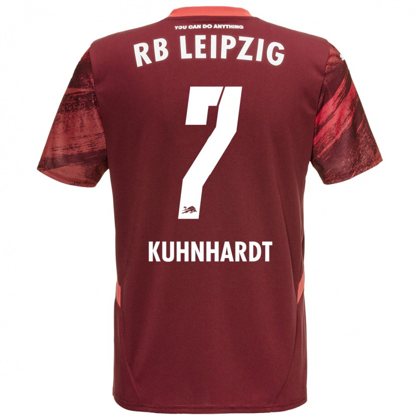 Danxen Kid Paul Kühnhardt #7 Burgundy Away Jersey 2024/25 T-Shirt