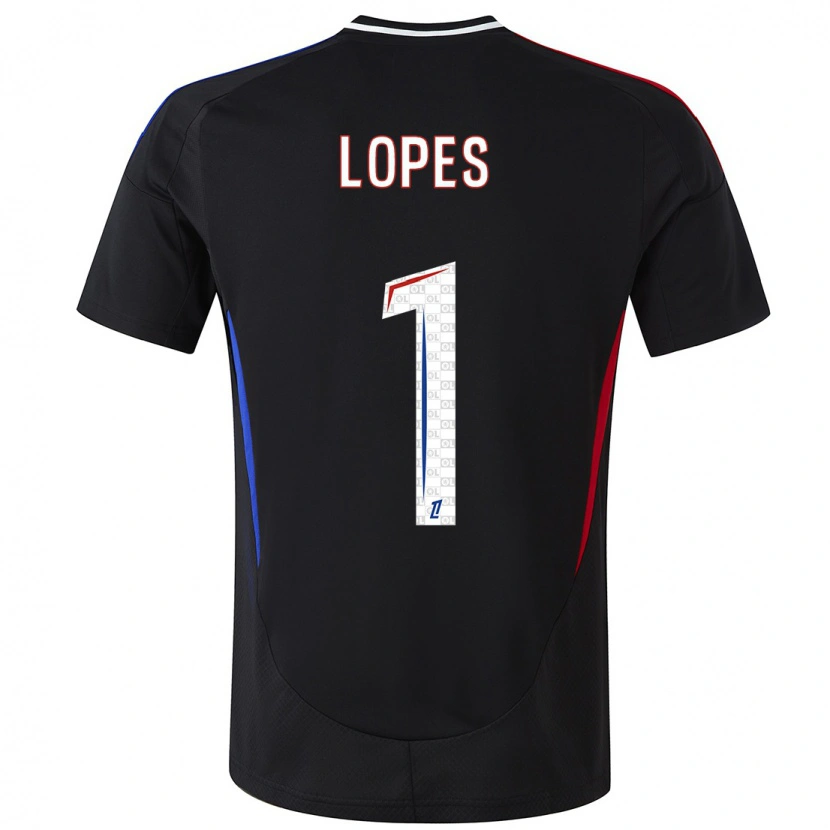 Danxen Kid Anthony Lopes #1 Black Away Jersey 2024/25 T-Shirt