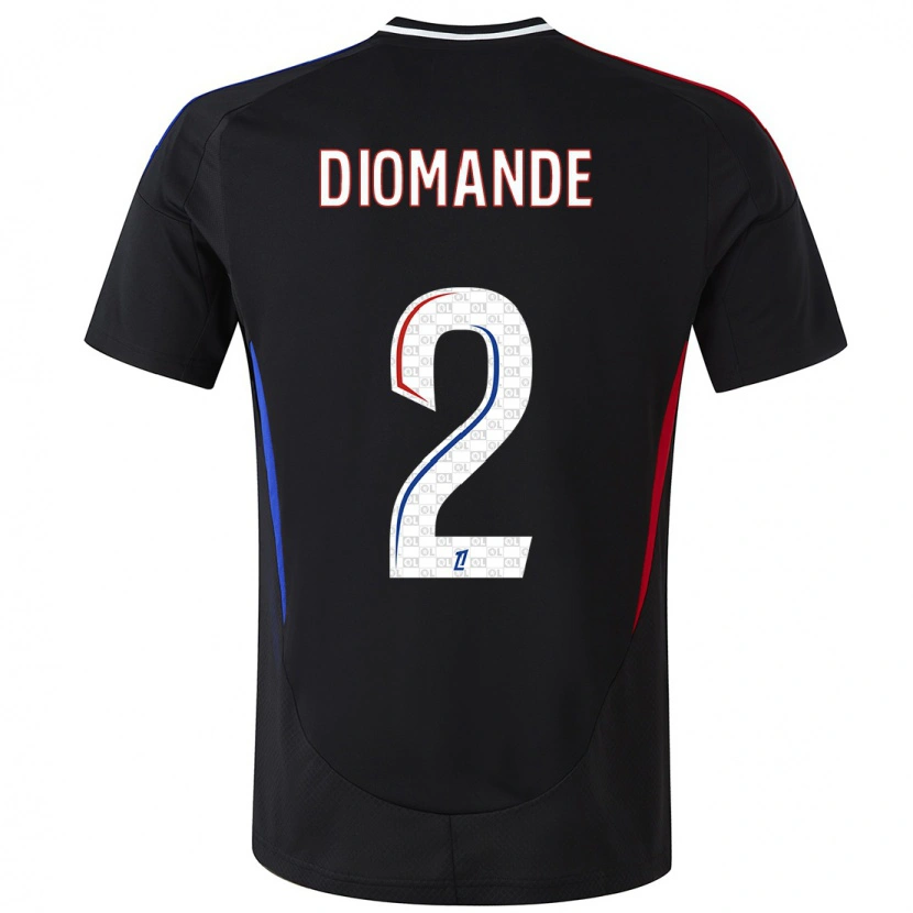 Danxen Kid Sinaly Diomandé #2 Black Away Jersey 2024/25 T-Shirt