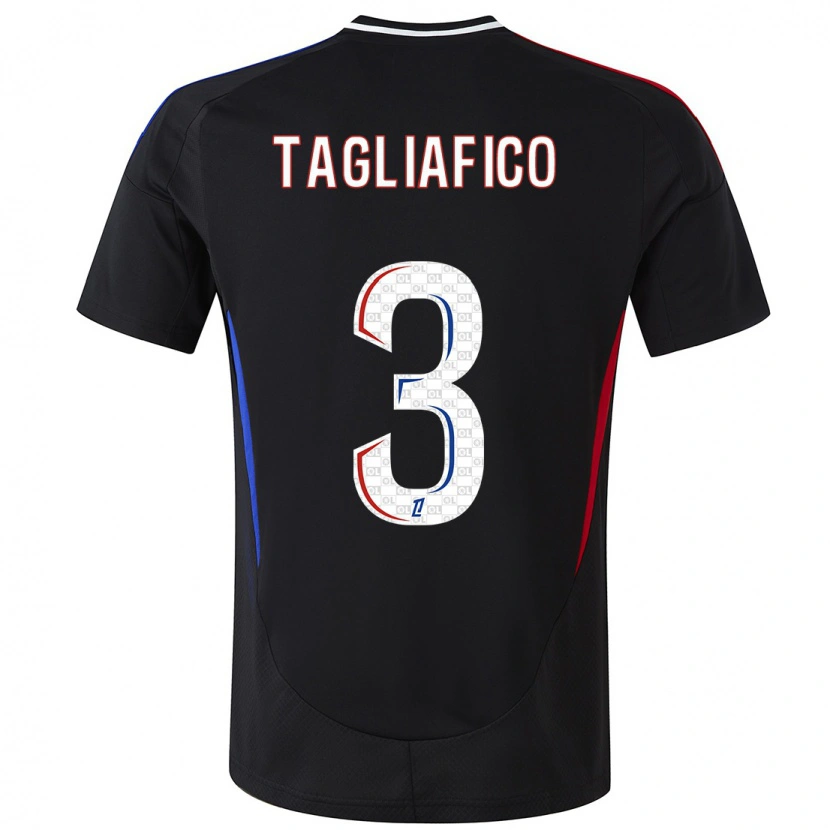 Danxen Kid Nicolás Tagliafico #3 Black Away Jersey 2024/25 T-Shirt