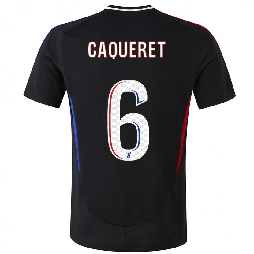 Danxen Kid Maxence Caqueret #6 Black Away Jersey 2024/25 T-Shirt