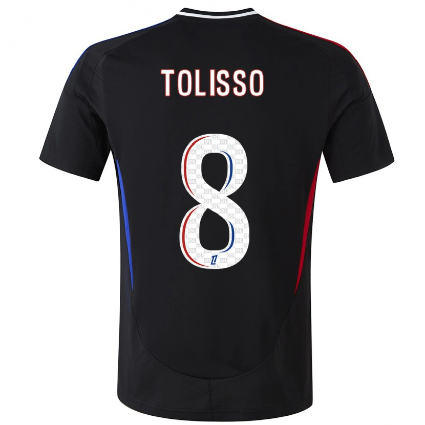 Danxen Kid Corentin Tolisso #8 Black Away Jersey 2024/25 T-Shirt