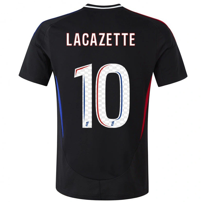 Danxen Kid Alexandre Lacazette #10 Black Away Jersey 2024/25 T-Shirt