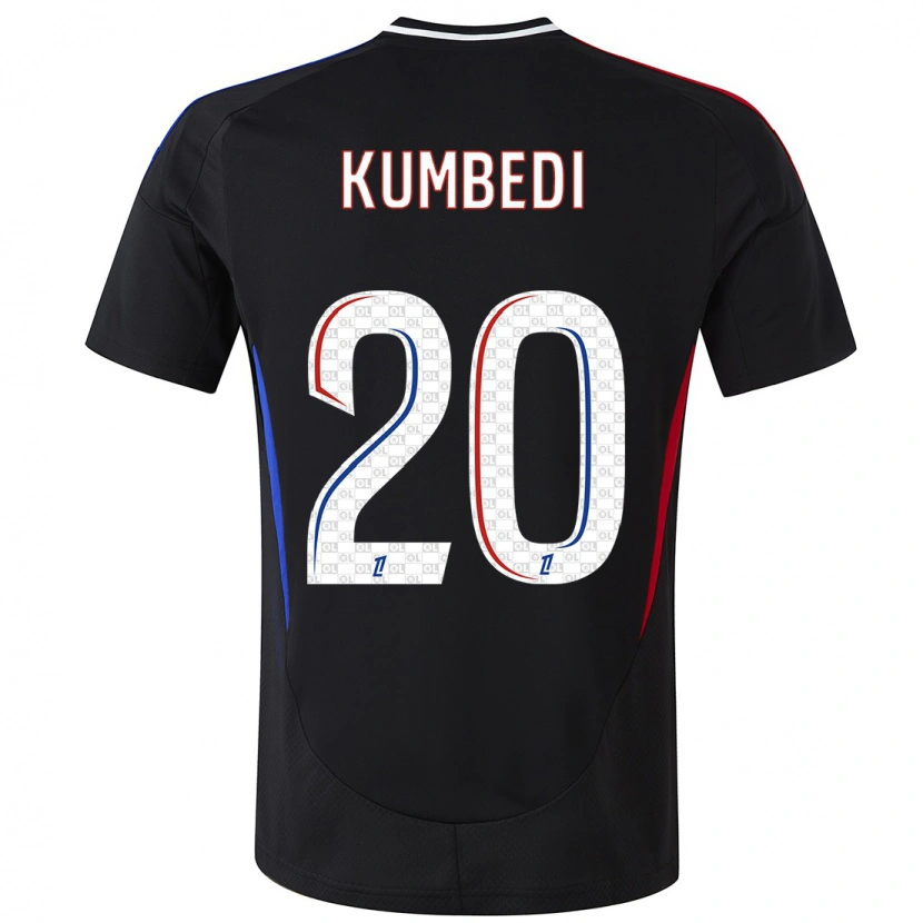 Danxen Kid Saël Kumbedi #20 Black Away Jersey 2024/25 T-Shirt