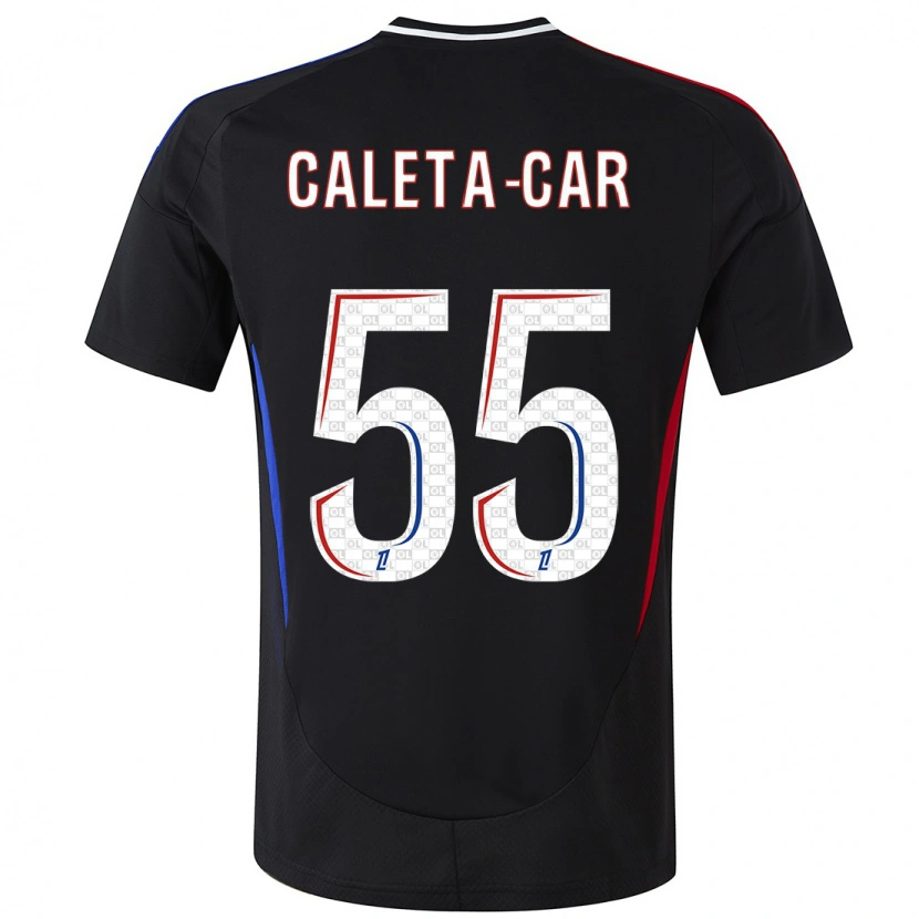 Danxen Kid Duje Caleta-Car #55 Black Away Jersey 2024/25 T-Shirt