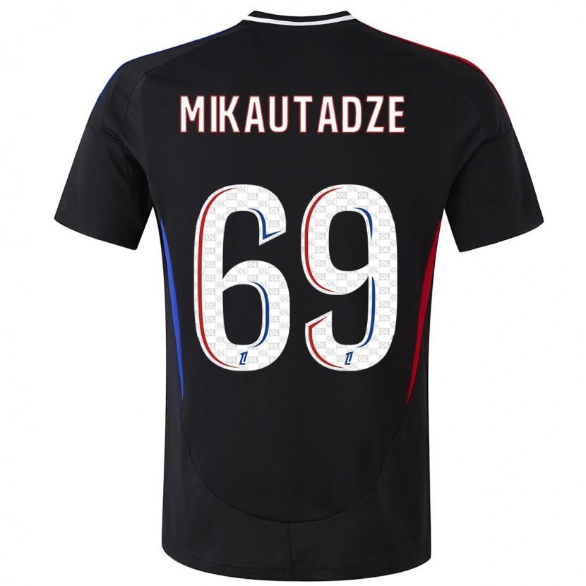 Danxen Kid Georges Mikautadze #69 Black Away Jersey 2024/25 T-Shirt