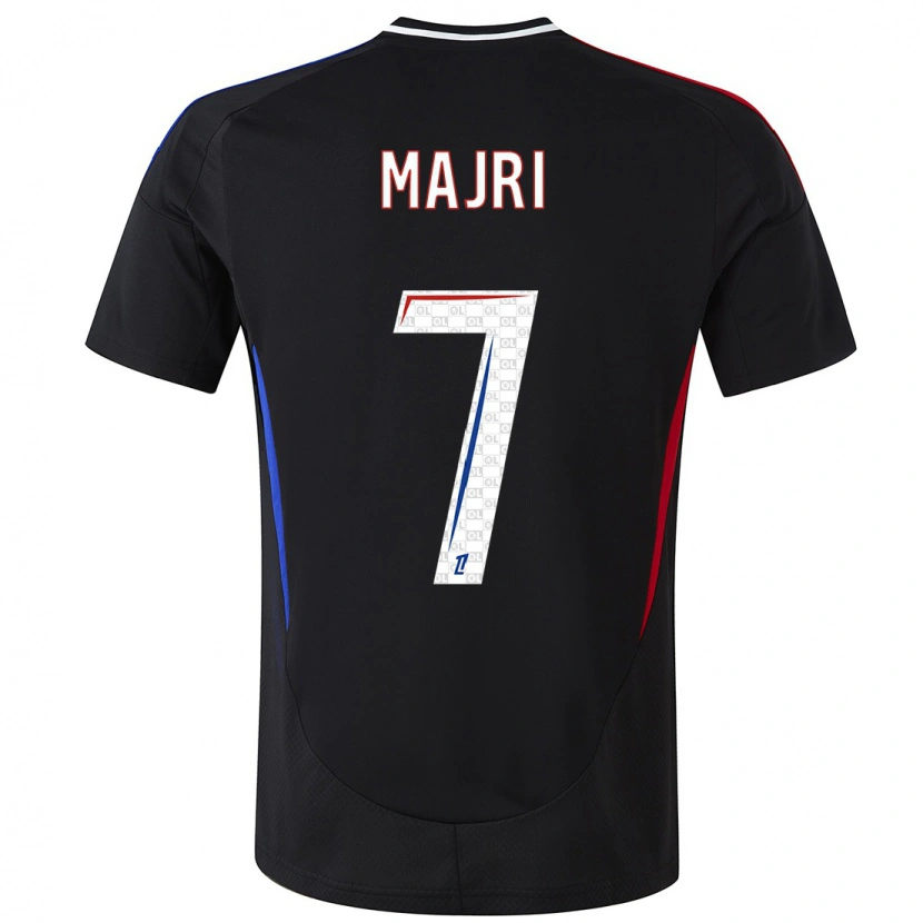 Danxen Kid Amel Majri #7 Black Away Jersey 2024/25 T-Shirt