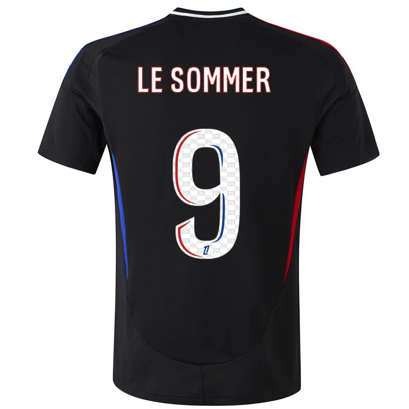 Danxen Kid Eugénie Le Sommer #9 Black Away Jersey 2024/25 T-Shirt