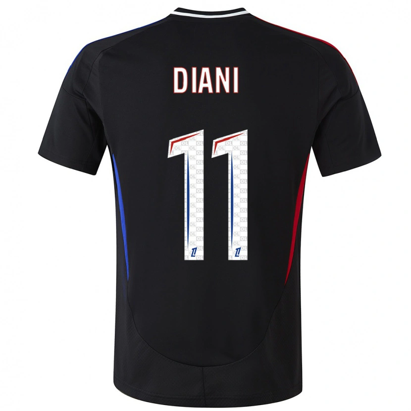 Danxen Kid Kadidiatou Diani #11 Black Away Jersey 2024/25 T-Shirt