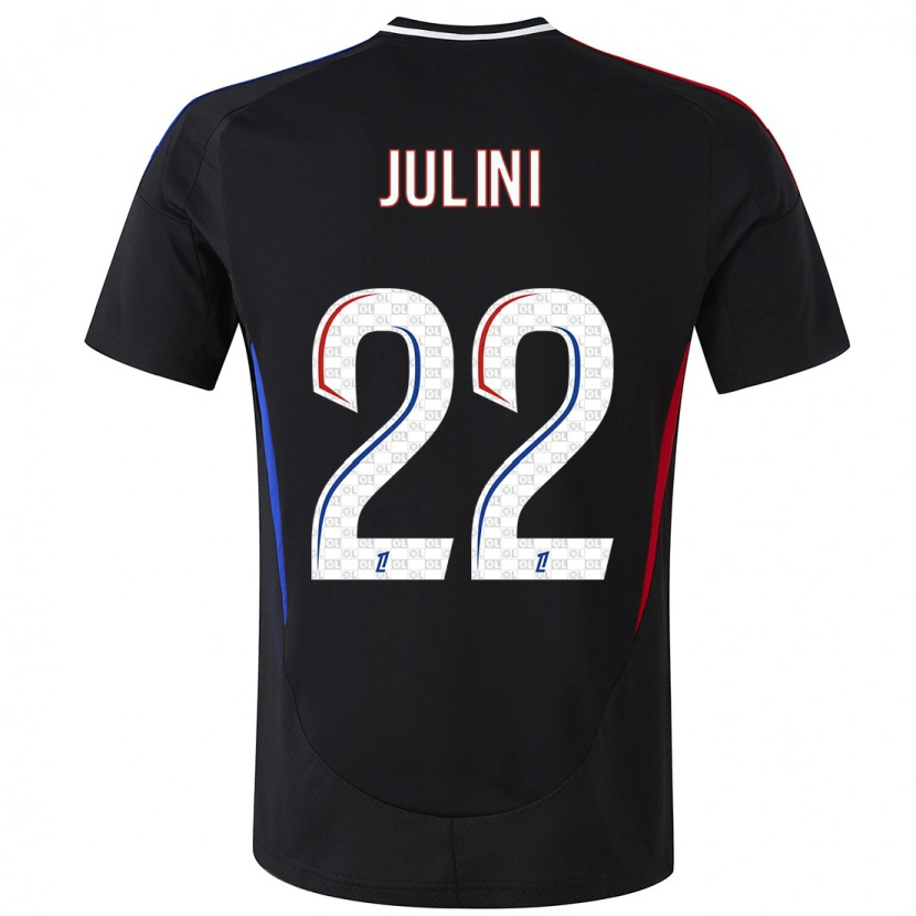 Danxen Kid Sally Julini #22 Black Away Jersey 2024/25 T-Shirt