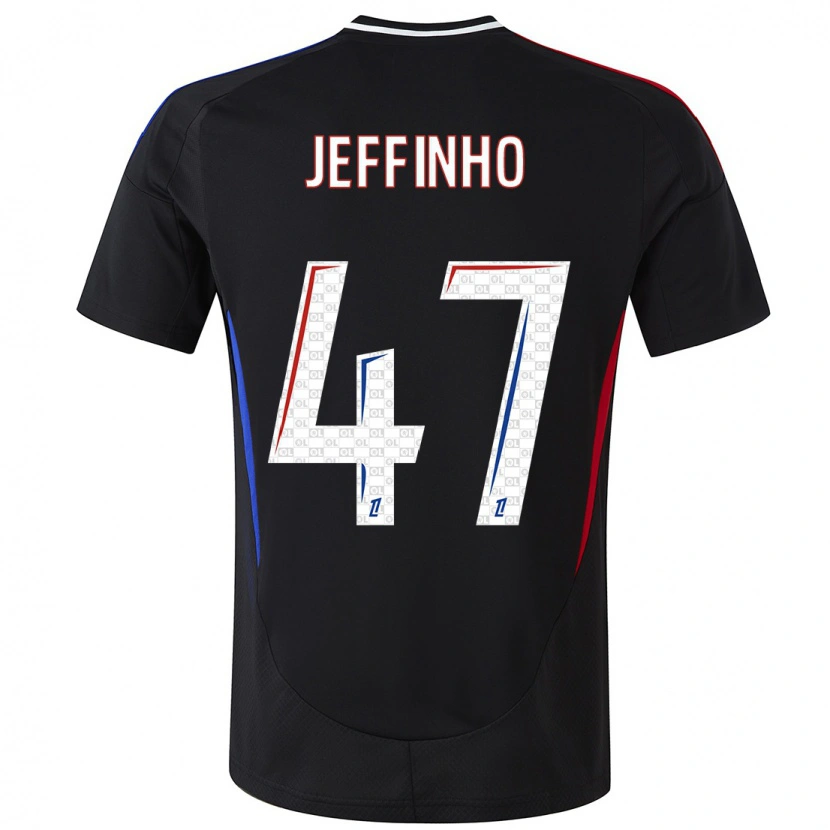 Danxen Kid Jeffinho #47 Black Away Jersey 2024/25 T-Shirt