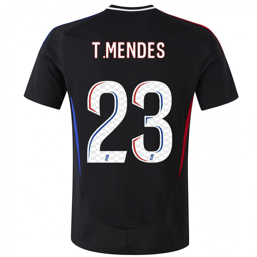 Danxen Kid Thiago Mendes #23 Black Away Jersey 2024/25 T-Shirt