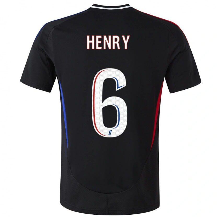 Danxen Kid Amandine Henry #6 Black Away Jersey 2024/25 T-Shirt