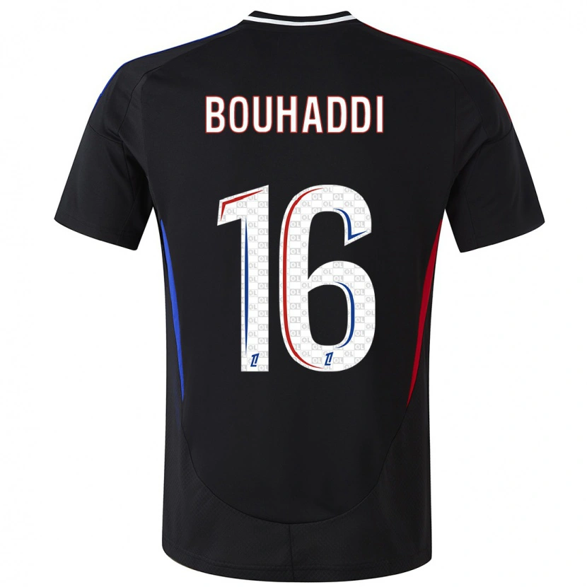 Danxen Kid Sarah Bouhaddi #16 Black Away Jersey 2024/25 T-Shirt