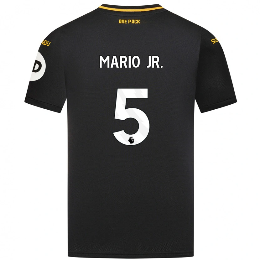 Danxen Kid Mario Lemina #5 Black Away Jersey 2024/25 T-Shirt