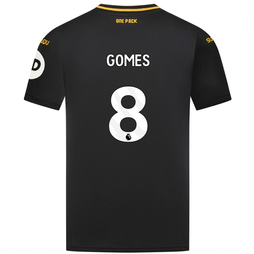 Danxen Kid João Gomes #8 Black Away Jersey 2024/25 T-Shirt