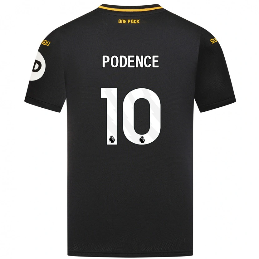 Danxen Kid Daniel Podence #10 Black Away Jersey 2024/25 T-Shirt