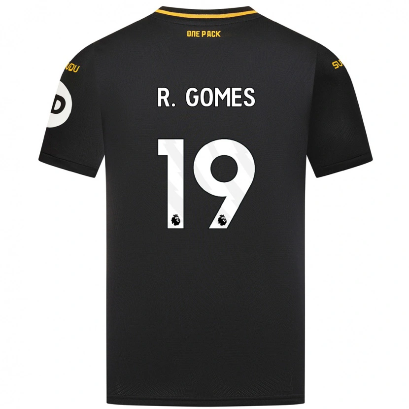 Danxen Kid Rodrigo Gomes #19 Black Away Jersey 2024/25 T-Shirt