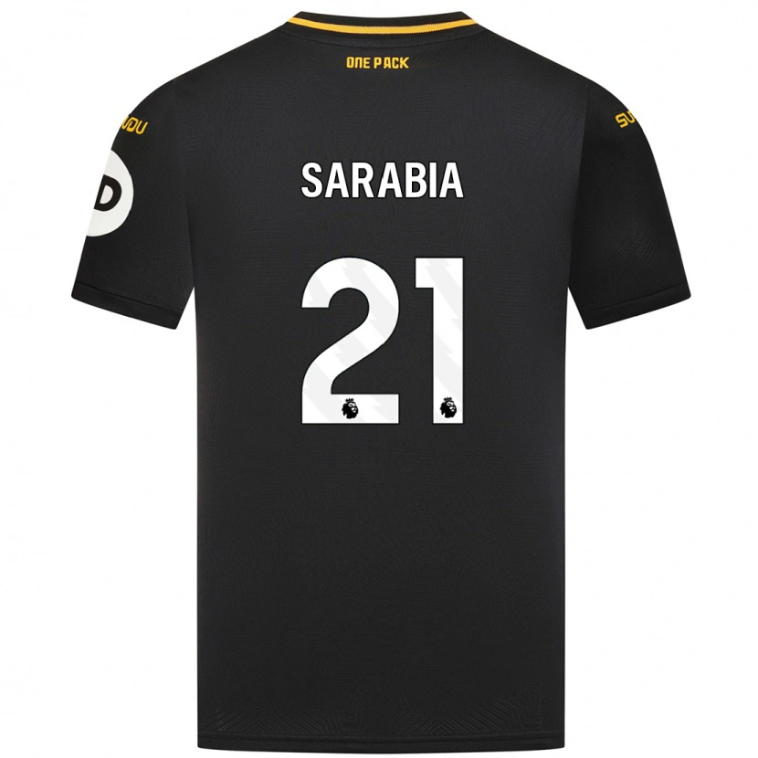 Danxen Kid Pablo Sarabia #21 Black Away Jersey 2024/25 T-Shirt