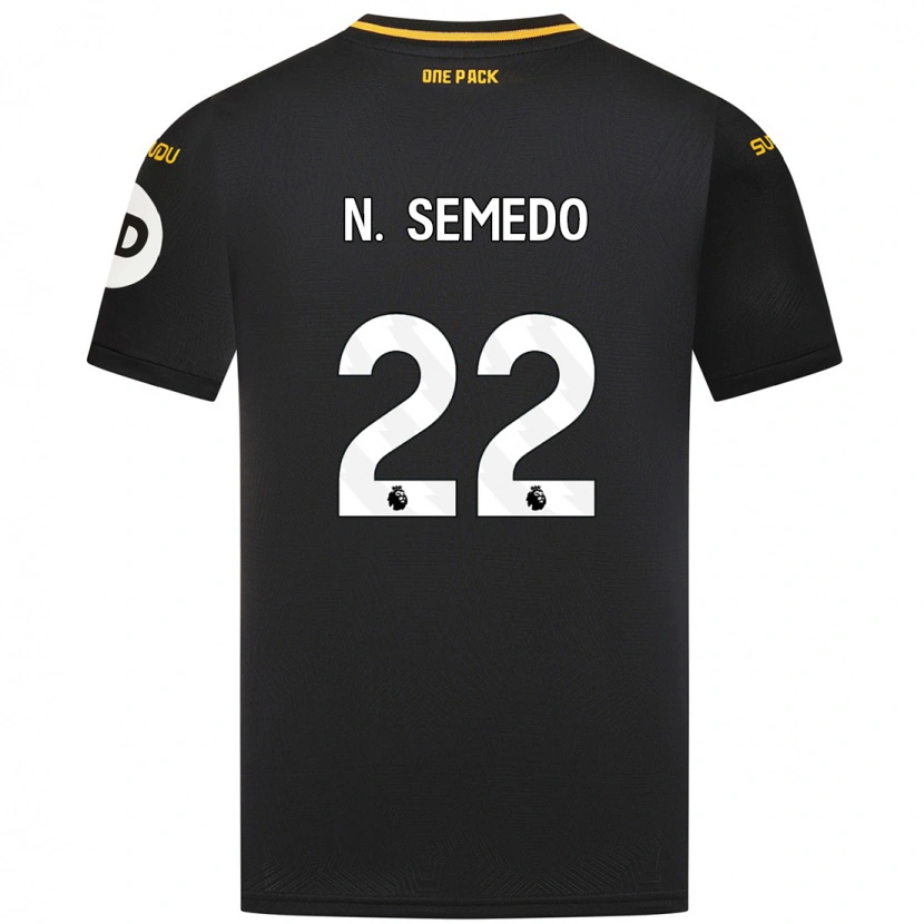 Danxen Kid Nélson Semedo #22 Black Away Jersey 2024/25 T-Shirt