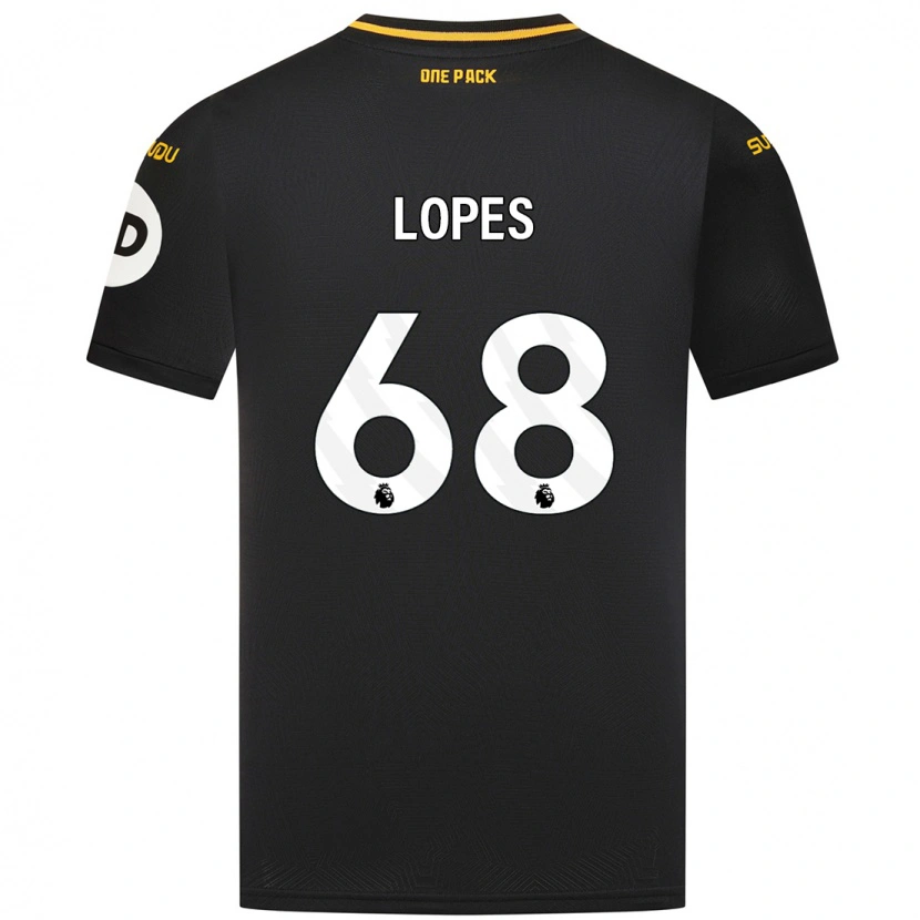 Danxen Kid Leo Lopes #68 Black Away Jersey 2024/25 T-Shirt