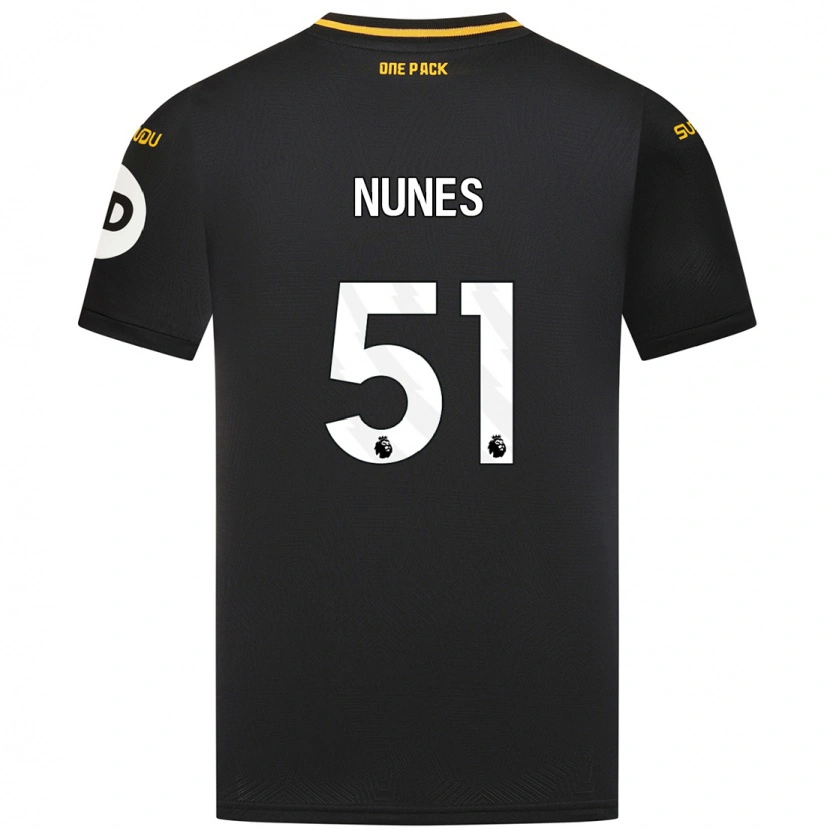 Danxen Kid Grazi Nunes #51 Black Away Jersey 2024/25 T-Shirt