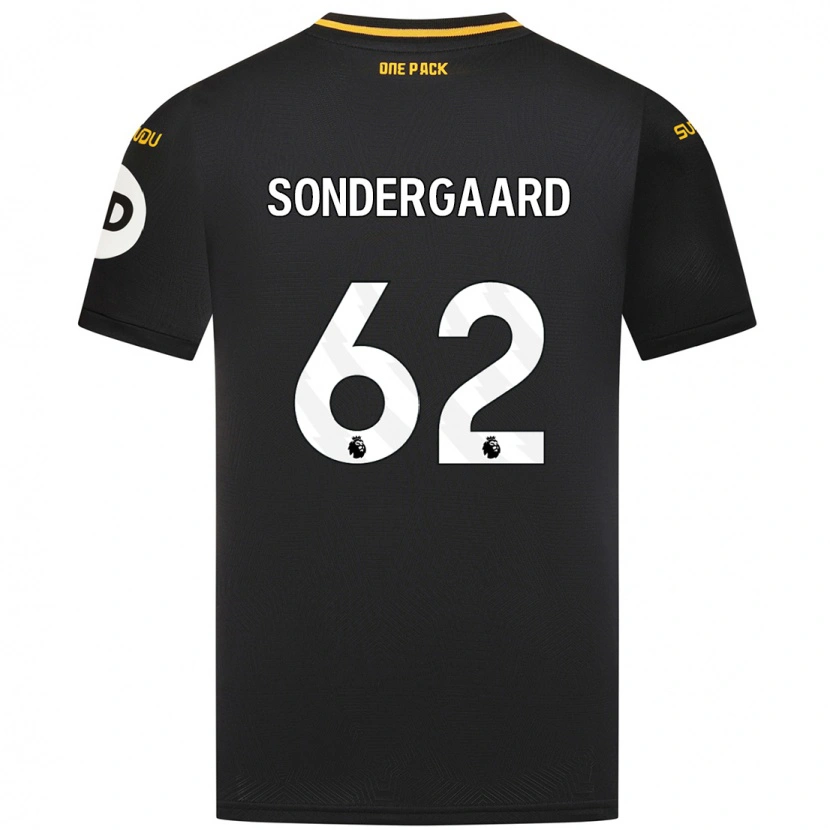 Danxen Kid Andreas Sondergaard #62 Black Away Jersey 2024/25 T-Shirt