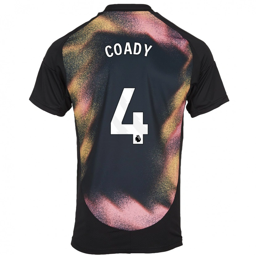 Danxen Kid Conor Coady #4 Black White Away Jersey 2024/25 T-Shirt