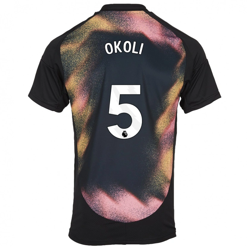 Danxen Kid Caleb Okoli #5 Black White Away Jersey 2024/25 T-Shirt